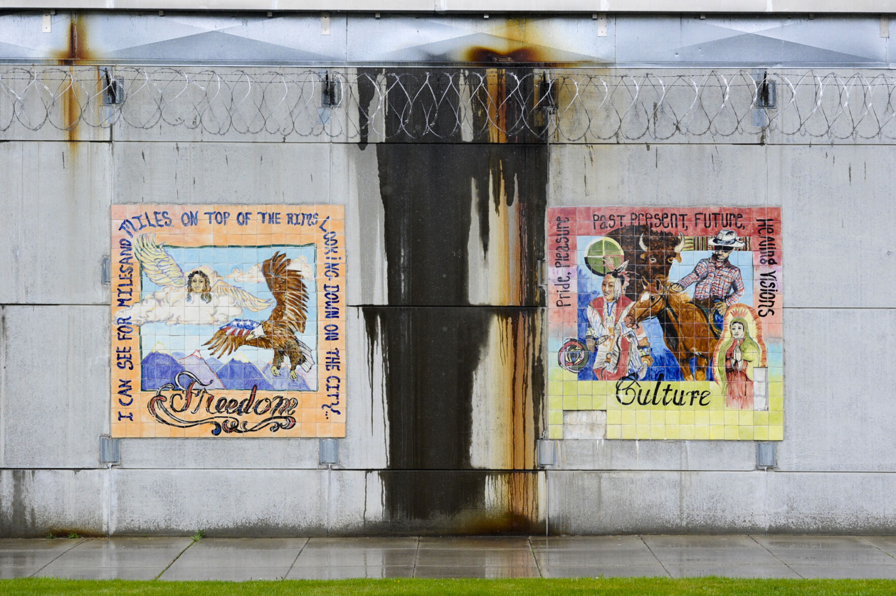 Works of art can be found in the Montana State Prison complex.